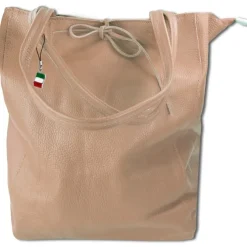 Florence ital. Shopper Echtleder Damen Business altrosa OTM107A