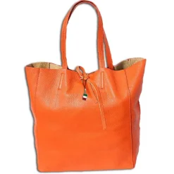 Florence ital. Shopper Echtleder Damen Business orange OTF112O