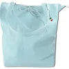 Florence ital. Shopper Echtleder Damen Business hellblau OTM107H