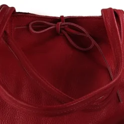 Florence ital. Shopper Echtleder Damen Business rot OTM107R