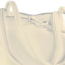 Florence ital. Shopper Echtleder Damen Business beige OTM107I