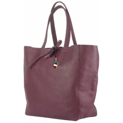 Florence ital. Shopper Echtleder Damen Business bordeaux OTF112D