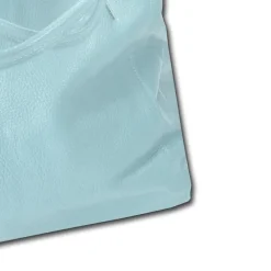 Florence ital. Shopper Echtleder Damen Business hellblau OTM107H
