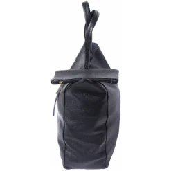 Florence ital. Shopper Echtleder Damen Business schwarz OTF112S