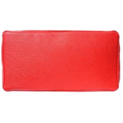 Florence ital. Shopper Echtleder Damen Business rot OTF112R