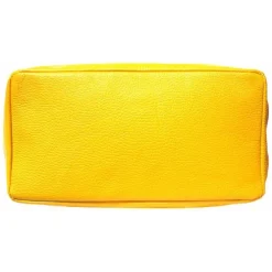 Florence ital. Shopper Echtleder Damen Business gelb OTF112Y