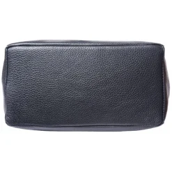 Florence ital. Shopper Echtleder Damen Business schwarz OTF112S