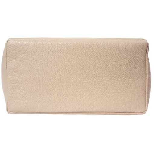 Florence ital. Shopper Echtleder Damen Business beige OTF112C