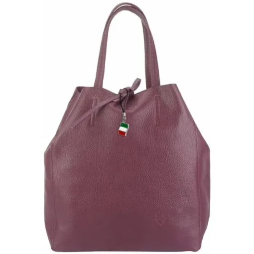 Florence ital. Shopper Echtleder Damen Business bordeaux OTF112D