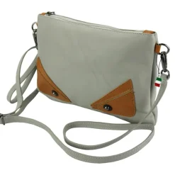 Florence Jugend Handgelenktasche Tasche Echtleder grau OTF805K