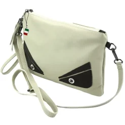 Florence Jugend Handgelenktasche Tasche Echtleder beige OTF805W
