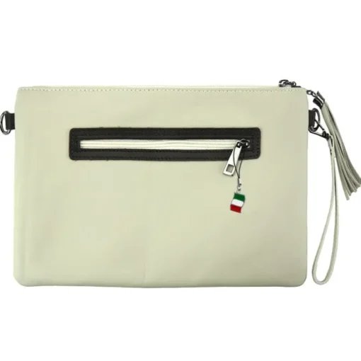 Florence Jugend Handgelenktasche Tasche Echtleder beige OTF805W