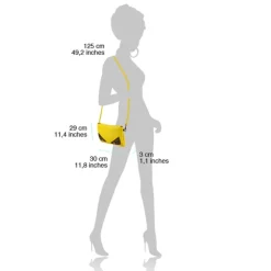 Florence Jugend Handgelenktasche Tasche Echtleder grau OTF805K