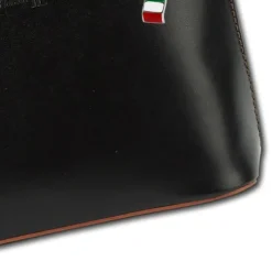 Florence Mini Damen Handtasche echtes Leder schwarz braun OTF109F