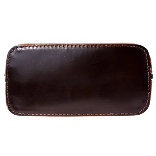 Florence Mini Damen Handtasche echtes Leder cognac braun OTF109O