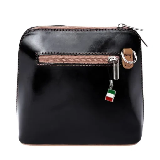 Florence Mini Damen Handtasche echtes Leder schwarz braun OTF109F