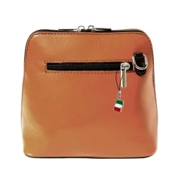 Florence Mini Damen Handtasche echtes Leder cognac braun OTF109O