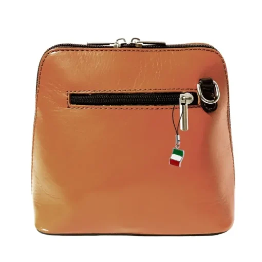 Florence Mini Damen Handtasche echtes Leder cognac braun OTF109O