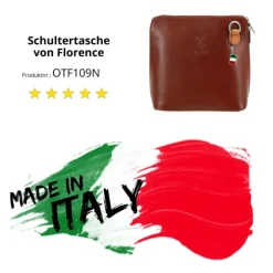 Florence Mini Damen Handtasche echtes Leder braun OTF109N