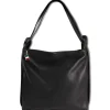 Florence Rucksack Damen Daypack Echtleder schwarz OTM108S