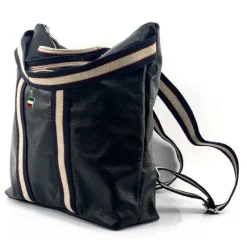 Florence Rucksack Damen Daypack Echtleder schwarz OTF609S
