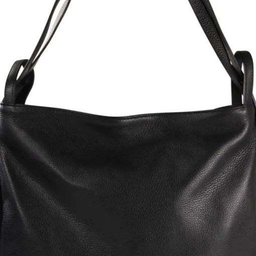 Florence Rucksack Damen Daypack Echtleder schwarz OTM108S
