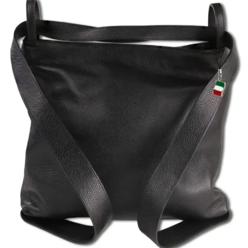 Florence Rucksack Damen Daypack Echtleder schwarz OTM108S