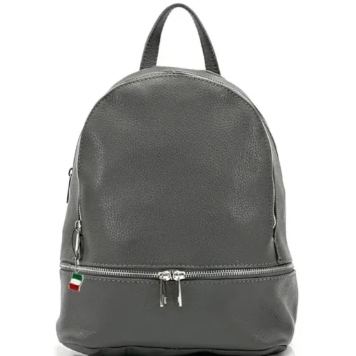 Florence Rucksack Damen Echtleder Cityrucksack dunkles grau OTF612K