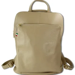 Florence Rucksack Damen Echtleder Cityrucksack taupe ORM103N