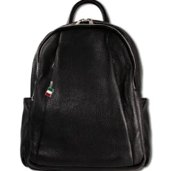 Florence Rucksack Damen Echtleder Cityrucksack schwarz ORM101S