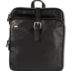 Florence Rucksack Damen Echtleder Cityrucksack schwarz ORM102S