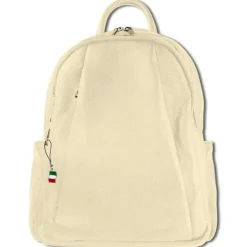 Florence Rucksack Damen Echtleder Cityrucksack beige ORM101I
