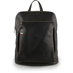 Florence Rucksack Damen Echtleder Cityrucksack schwarz OTF610S