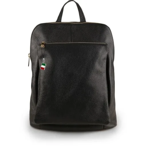Florence Rucksack Damen Echtleder Cityrucksack schwarz OTF610S