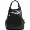 Florence Rucksack Damen Echtleder Cityrucksack schwarz OTF613S