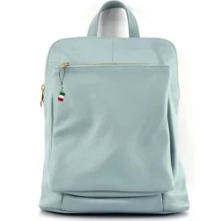 Florence Rucksack Damen Echtleder Cityrucksack hellblau OTF610H