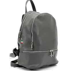 Florence Rucksack Damen Echtleder Cityrucksack dunkles grau OTF612K