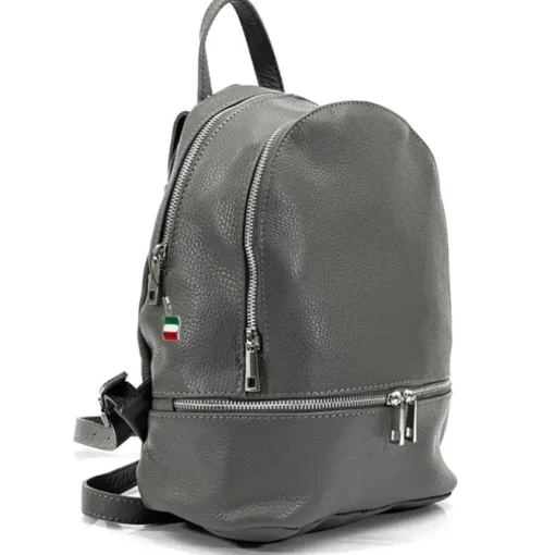 Florence Rucksack Damen Echtleder Cityrucksack dunkles grau OTF612K