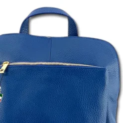 Florence Rucksack Damen Echtleder Cityrucksack blau OTF610B