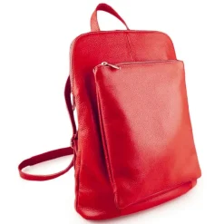 Florence Rucksack Damen Echtleder Cityrucksack rot OTF610R