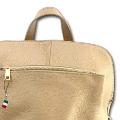 Florence Rucksack Damen Echtleder Cityrucksack taupe OTF610I