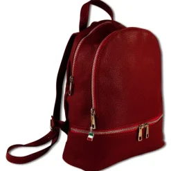 Florence Rucksack Damen Echtleder Cityrucksack dunkelrot OTF612D