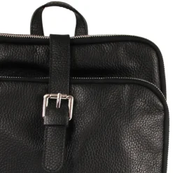 Florence Rucksack Damen Echtleder Cityrucksack schwarz ORM102S