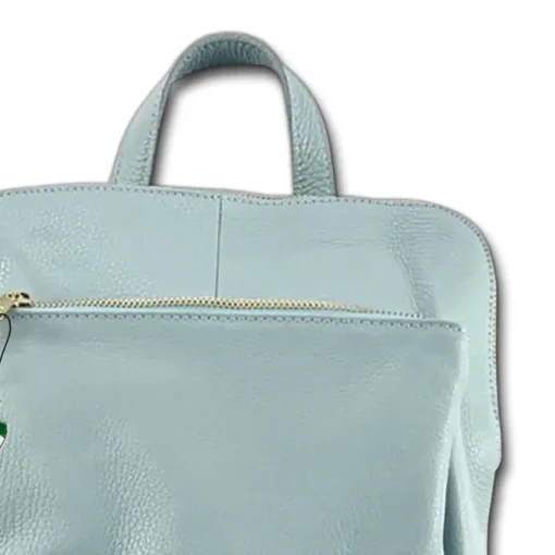Florence Rucksack Damen Echtleder Cityrucksack hellblau OTF610H