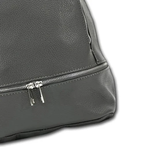 Florence Rucksack Damen Echtleder Cityrucksack dunkles grau OTF612K