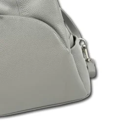 Florence Rucksack Damen Echtleder Cityrucksack hellgrau OTF613K