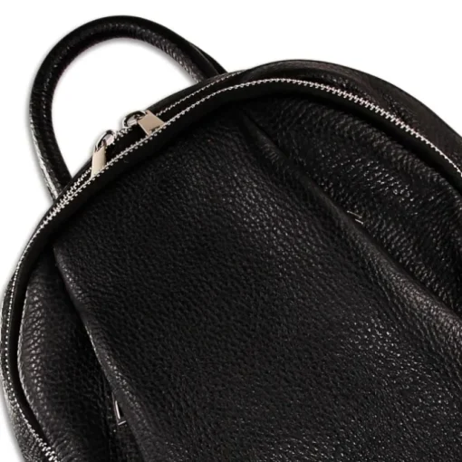 Florence Rucksack Damen Echtleder Cityrucksack schwarz ORM101S