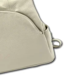 Florence Rucksack Damen Echtleder Cityrucksack hellgrau OTF613C