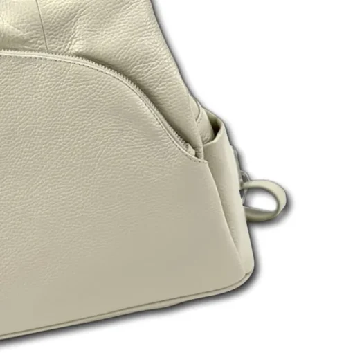 Florence Rucksack Damen Echtleder Cityrucksack hellgrau OTF613C