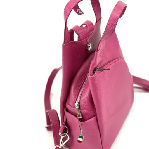 Florence Rucksack Damen Echtleder Cityrucksack schwarz OTF613S